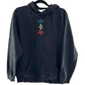 Adidas Logo Black Pullover Hoodie